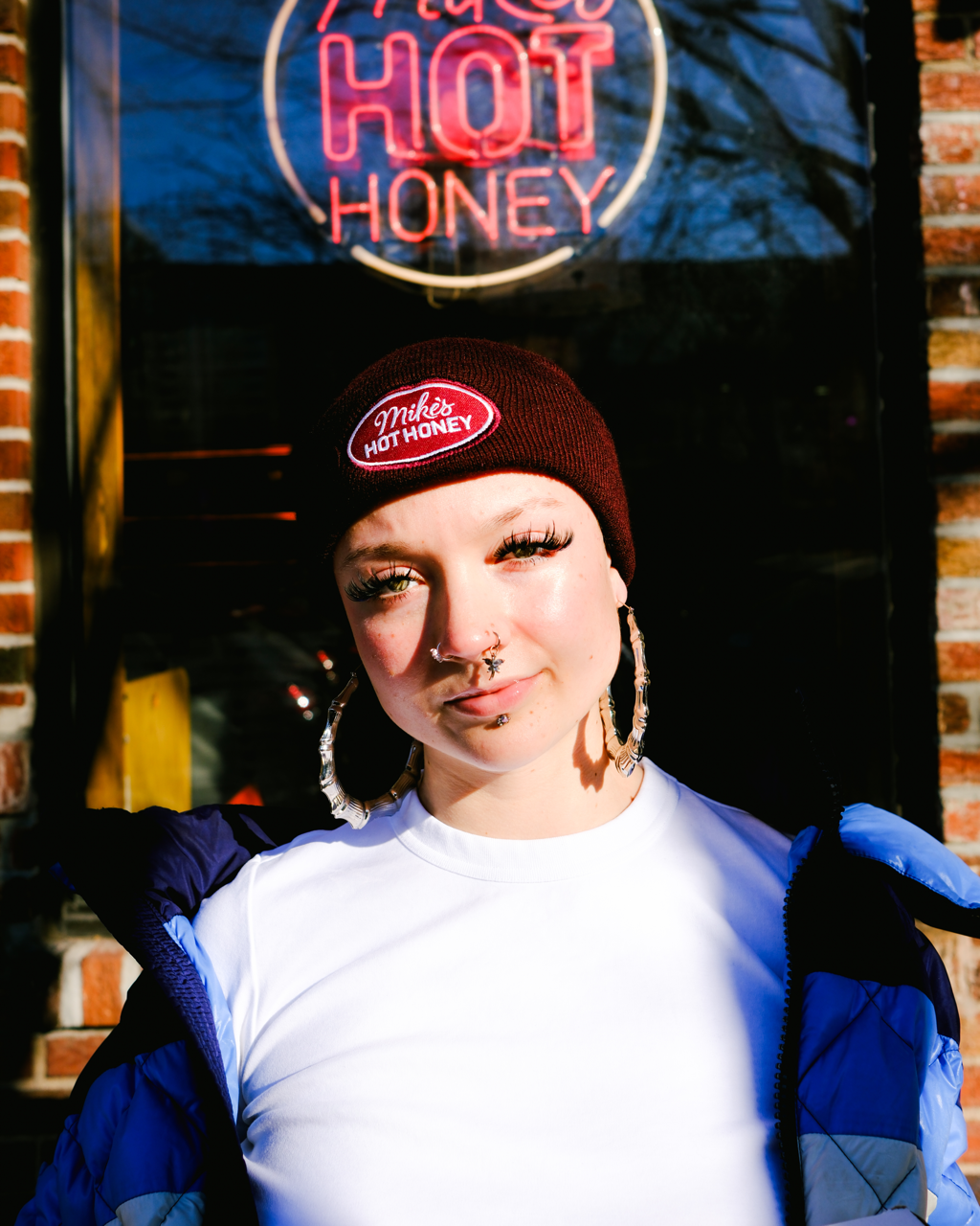 Knit Beanie with Patch