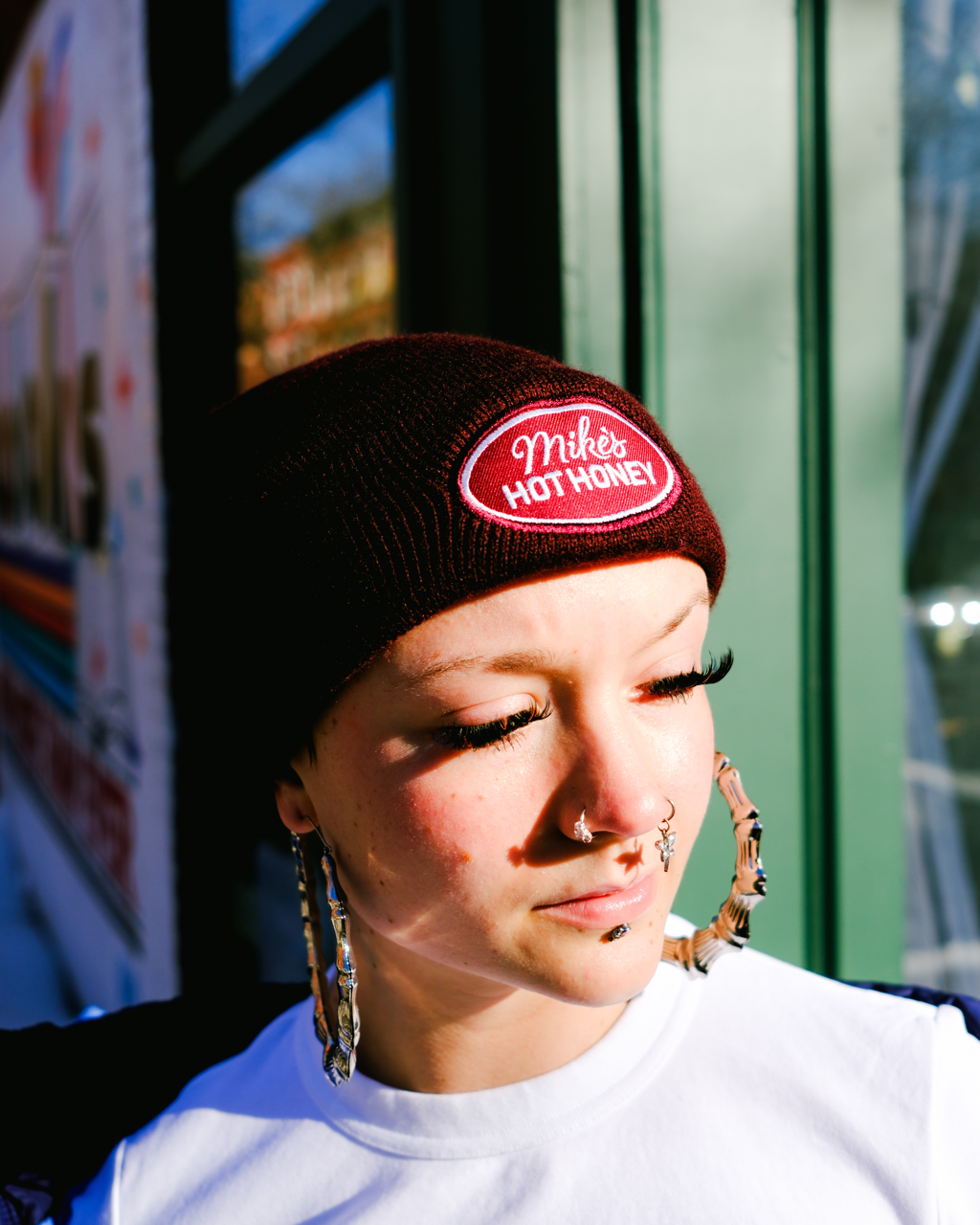 Knit Beanie with Patch